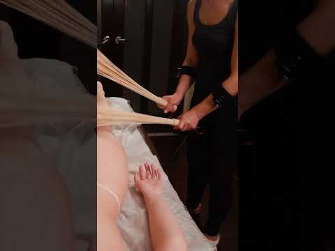 Foot and leg ASMR massage for Lisa - back pain relief #asmr