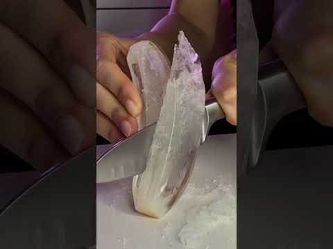 ASMR 💎 KRİSTAL KESME & CUTTING AND EATING CRYSTAL #asmr