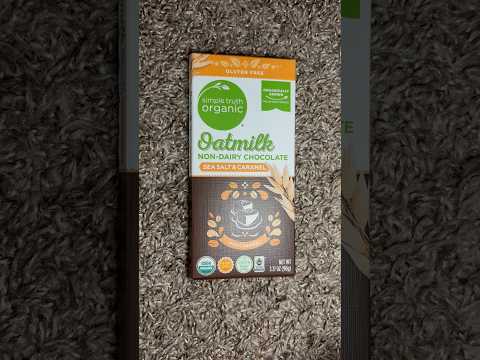 ASMR Tapping On Simple Truth Organic Oatmilk Non-Dairy Chocolate #ASMR #Shorts