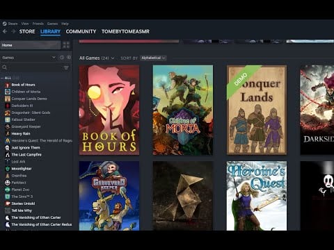 🌙Quiet Hangouts | Rambling while looking at my Steam Games