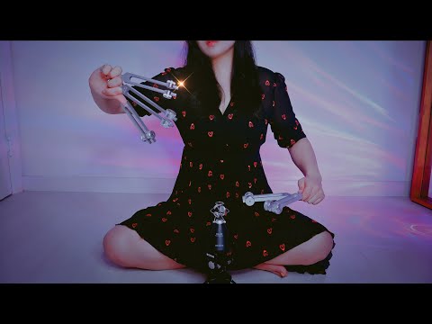 ASMR Brain Vibrations  NEW 5 TUNING FORK  Meditation and Healing sound💫 360°Mic