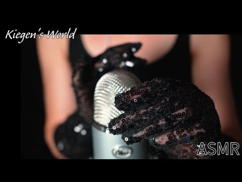 ASMR - Sequin Gloves VS Blue Yeti