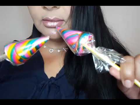 ASMR En Español.- Chupirul¡¡ ( Paleta de Caramelo)