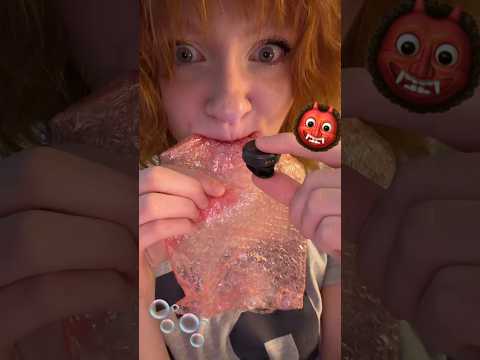 eating bubble wrap ASMR  #asmr #tingles