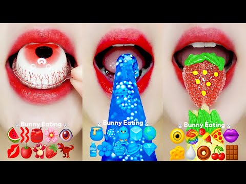 asmr 10 MINUTES SATISFYING EMOJI FOOD 10분 이모지 먹방 모음집 eating sounds