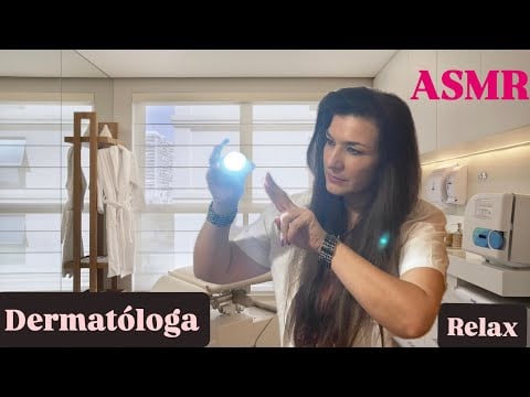 ASMR  Médica dermatóloga 👩🏻‍⚕️ te examina y trata tu piel  😊 muy relajante🔊🎧😴