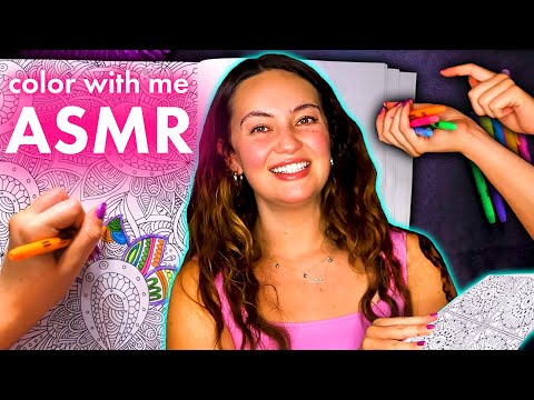 ASMR Coloring Therapy 🖌️ Soothing Sounds for Stress Relief & Relaxation 🌿 Deep Relaxation & Whispers