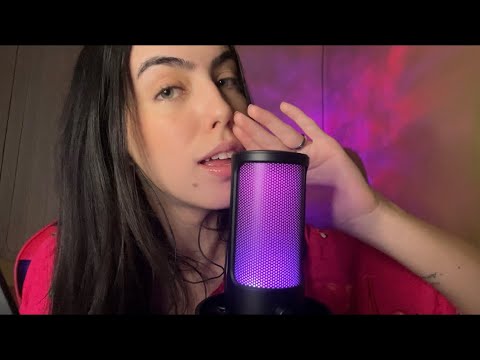 ASMR- SONS DE BOCA E SONS DE MÃOS COM O MICROFONE NOVO 🫶🏼