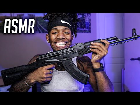 ASMR | **INSANE GUN SOUNDS**  For SLEEP And Relaxation Whispers , Tapping . Soothing Triggers Etc..