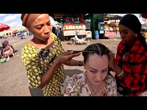 Me hacen trenzas mientras encantan serpientes 🇲🇦 *Peinado con trenzas pegadas a la cabeza😮‍💨*