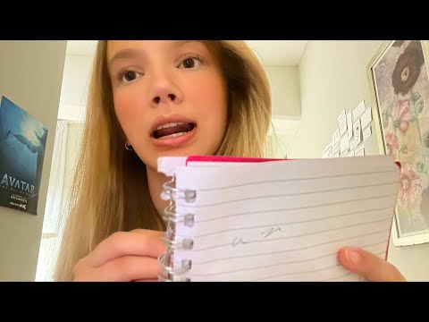asmr personal attention for sleep!! 😴 personal questions, writing on paper - 1000 subscriberspecial💞