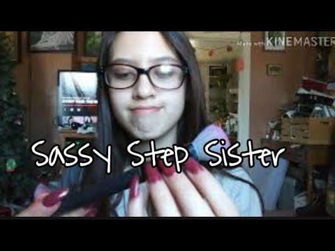 ASMR||Rude Step Sister Dose Your Makeup😋