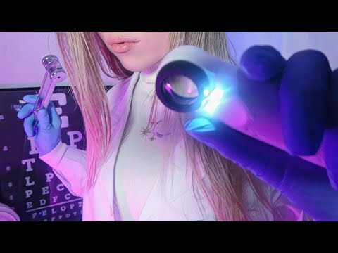 ASMR Physical Exams (Ear Cleaning, Head, Scalp, Skin, Eye Exam, Close up)