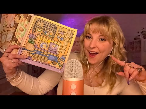 ASMR Fully Completed Coloring Book Flip Through! CoCoWyo Little Corners, Rambling + Tracing ✨🩷