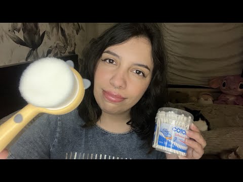 ASMR Limpeza de ouvido, de pele, energias negativas, jogos de atenção