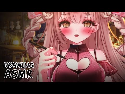 [ASMR] 널 그려보고 싶어 🎨 늦은 밤 둘만의 시간 ㅣDrawing You RP Pencil sounds