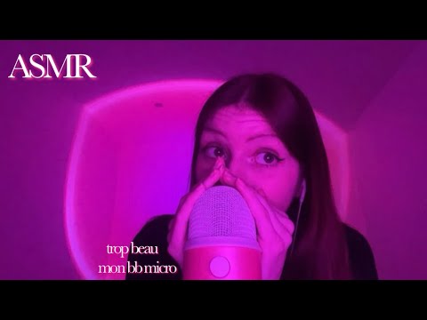 ASMR : bruits de bouche💋(avec nouveau micro, toujours un blue yeti trop fidèle mais autre couleur)