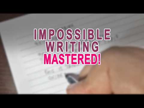 The Relaxing Backwards Handwriting Challenge ✍️ | ASMR