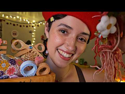 ASMR Your Hair is Yarn 🧶✂️ Giving You a Wooden Haircut (camera touching, personal attention)