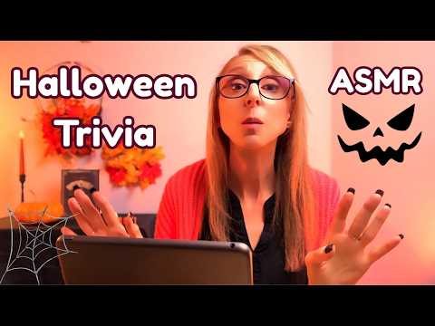 ASMR Halloween Trivia and Fun Facts 🎃 30 Spooky Questions | Folklore & Origins 👻 Relaxing Triggers
