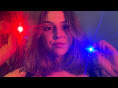 Visual ASMR Exam (peripheral triggers, lights, color tests)