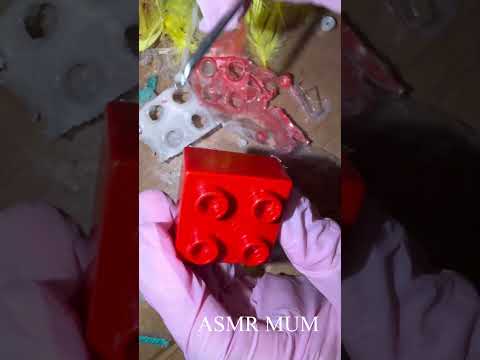 Clean blocks with me 🫧 #asmr #satisfying #lego #relax #new #clean #peeling #anxiety #trigger #pick