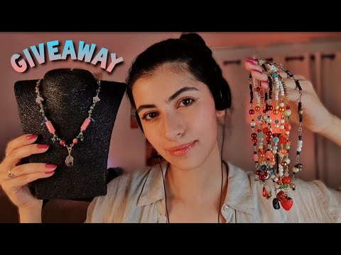 ASMR po polsku RĘCZNIE ROBIONA BIŻUTERIA show&tell&GIVEAWAY! 🍓