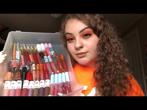 ASMR In-Depth Makeup Collection | Liquid Lipsticks Part 1 💋