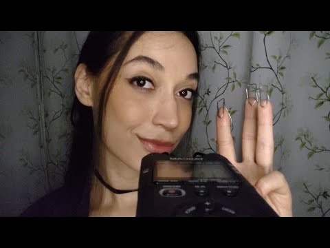 ASMR Pincéis e objetos metálicos no Tascam (pinça, curvex, clipes)