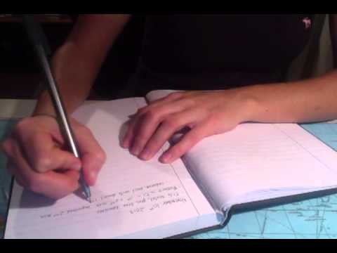 ASMR Sounds: Opening a case of pens, writing in a book *no talking*