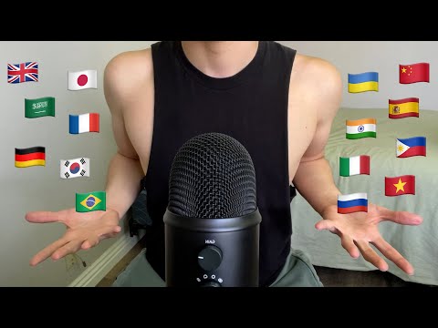 ASMR | Trying ASMR in 15 different languages
