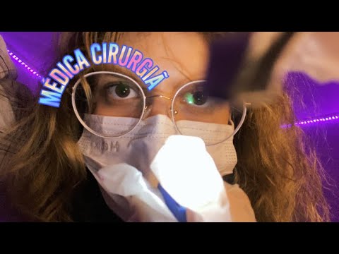 ASMR ~ ￼Médica fazendo cirurgia de troca de cor dos seus olhos 👀