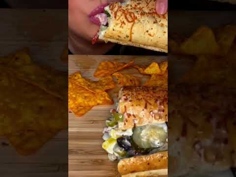 Huge Footlong Subway #shorts #asmr