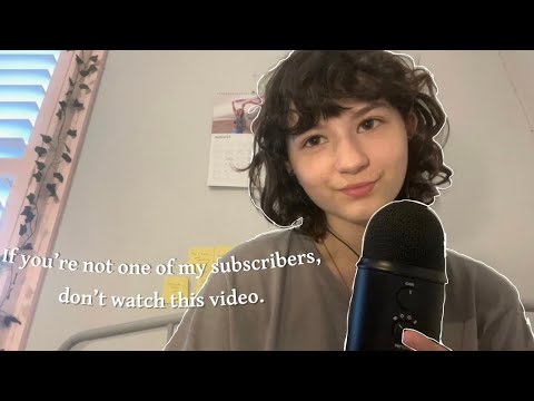 Doing ASMR While Telling You Something 