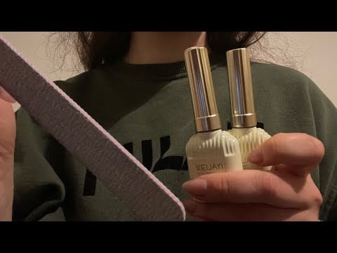 ASMR doing your nails💅💆‍♀️no talking 