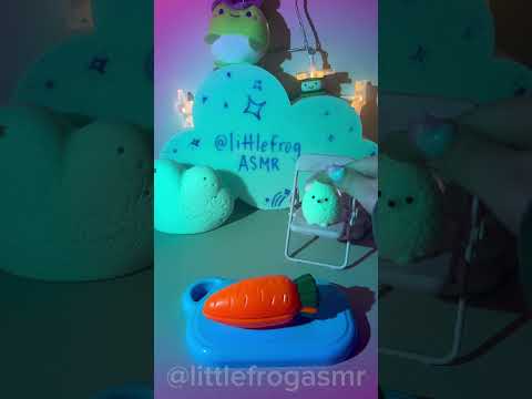 MOCHI SNACK TIME 🥕🥦 #asmr #mochi #roleplay #food #toys