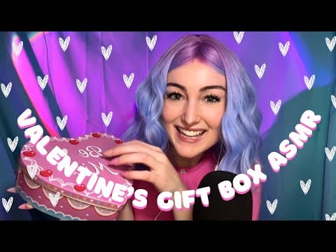 ASMR 💖 Bubbly Girl in Class Gifts You a Valentine’s Box (tapping, whispering, eating sounds, slime)