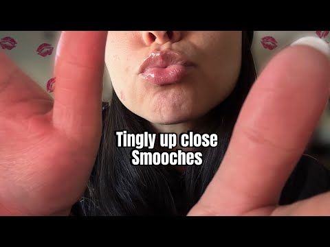 ASMR Up close lens smooches & face caressing 💋😌