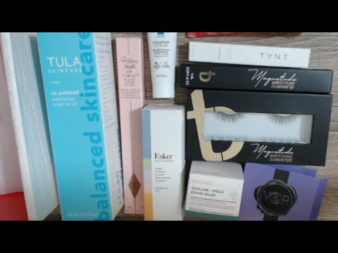 August 2022 Allure Beauty Box Unboxing ASMR - Soft Spoken/Whisper, Rambling, Tapping, Package Sounds