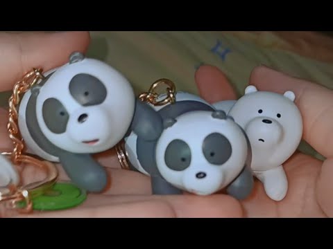 ASMR Unboxing We Bare Bears Blind Box Keychain 🐻🐻‍❄️🐼