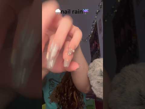 nail tapping + rain sounds for sleep #asmr #relaxing #rainsoundsforsleeping