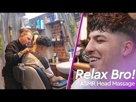 ASMR Head Massage In Barber Shop - Your Sleep Routine