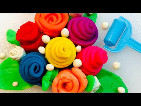 ASMR.Satisfying play-doh flowers.Triggers for sleep and relaxation.No talking