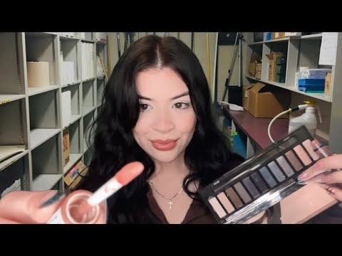 ASMR $5 doing your fall makeup in the janitors closet 🫣