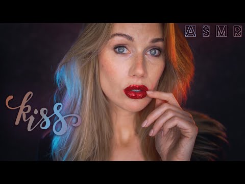 ASMR 💋 CLOSE-UP KISSES & POSITIVE AFFIRMATION 💋 Breathy Mouth Sounds 💋 Ear Blow