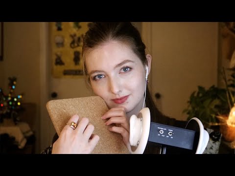 ASMR Gentle Cork Tapping & Scratching (No Talking)