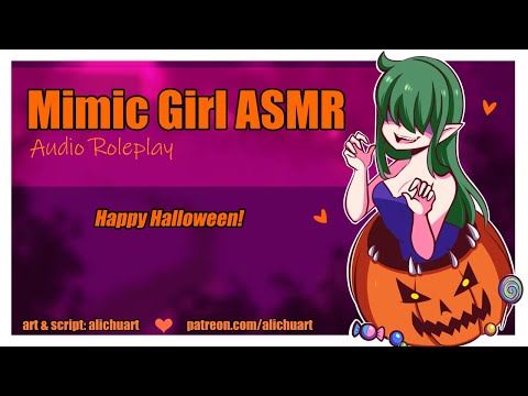 Mimic Girl Tricks You For Halloween! | ASMR Roleplay [F4A] [Monster Girl] [Eating Candy]