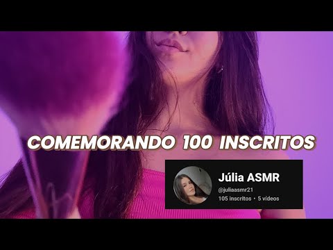 ASMR COMEMORANDO 100 INSCRITOS 🩷 SUSSURANDO NOMES 🩷