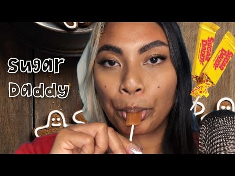 ASMR Eating A Sugar Daddy Caramel Pop , Loop Video For Sleep