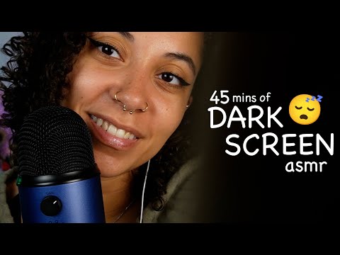 *DARK SCREEN* ASMR | *SENSITIVE* Inaudible Whispers, Tapping, Squishy ASMR + MORE